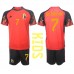 Billige Belgien Kevin De Bruyne #7 Børnetøj Hjemmebanetrøje til baby VM 2022 Kortærmet (+ korte bukser)